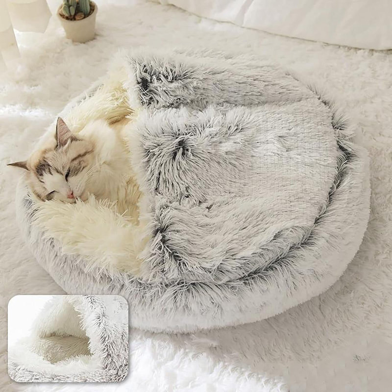 Lit pour animaux Geidi Nest, Très petit (L 20 po x l 20 po), Gris