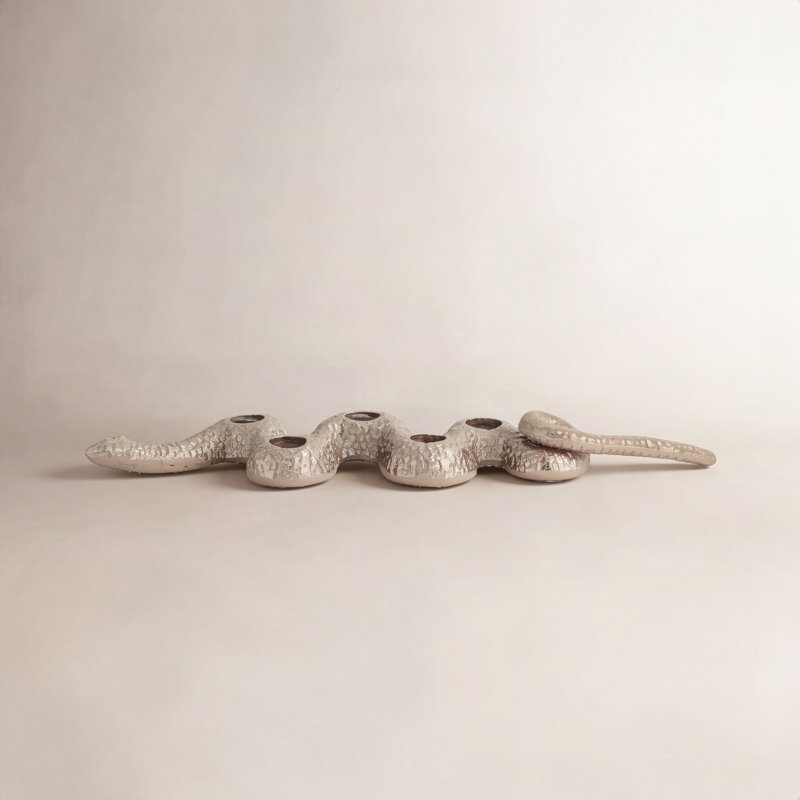 Cast Aluminum Snake Shaped Taper Holder