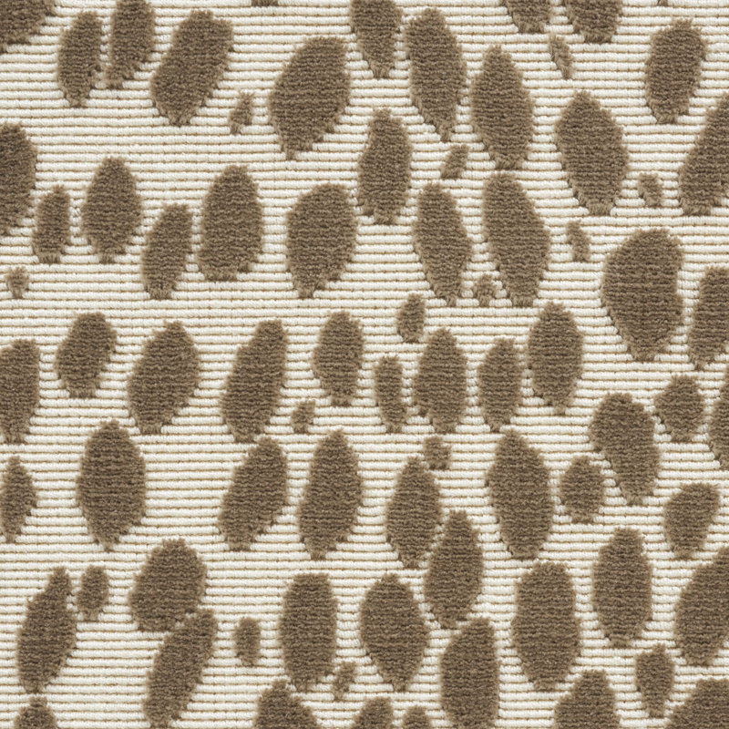 Cheetah Velvet Fabric, Natural
