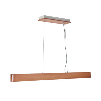LED 48 inch wood paint linear chandelier