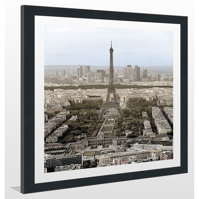 « tour eiffel xiv » par alan blaustein,, reproduction de photo encadrée, H 27,5 po x l 27,5 po x P 0,75 po