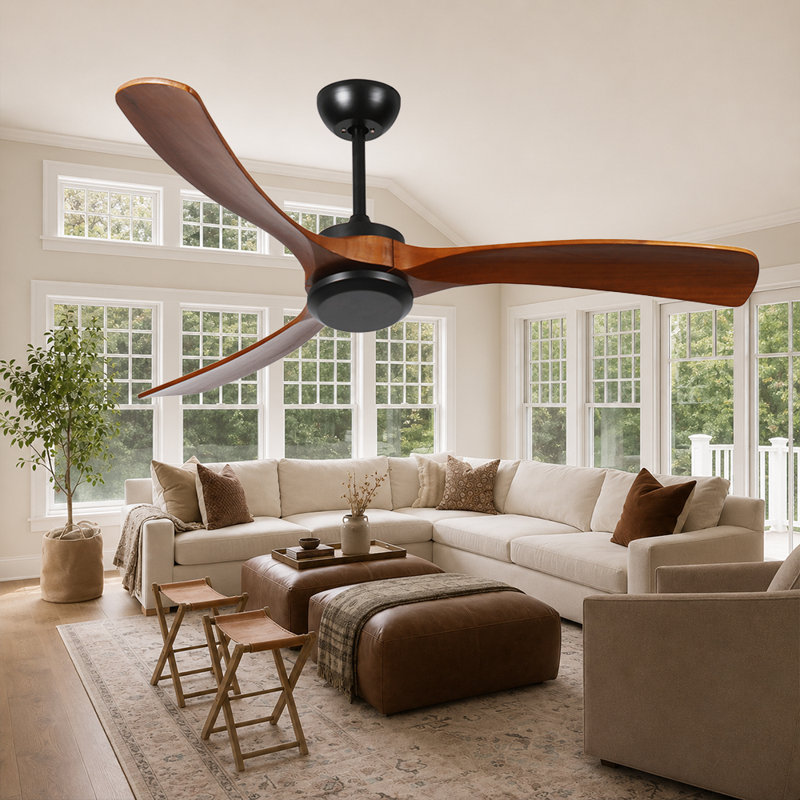 72-Inch wood Ceiling Fan Without light