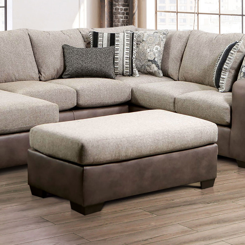 Brun et tissu d'ameublement de style contemporain, pieds fuselés en plastique, matériaux en microfibre d'aspect lin, l 38 po x l 17 po, avec finition à deux tons, tissu, profondeur de 38 pouces