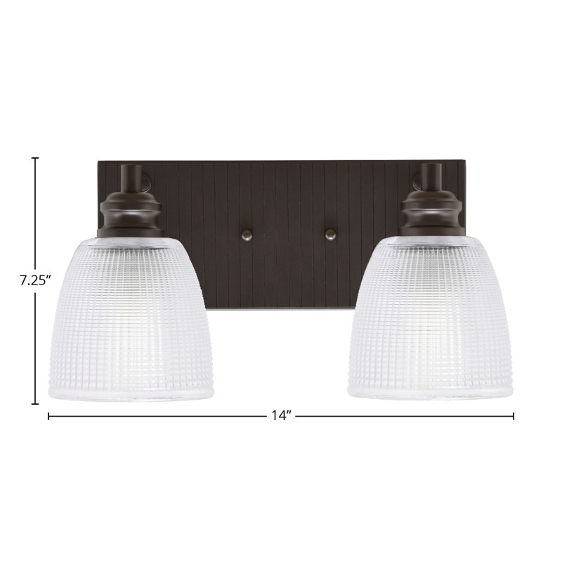 Éclairage pour meuble-lavabo à 2 lumières Aslyn, Espresso
