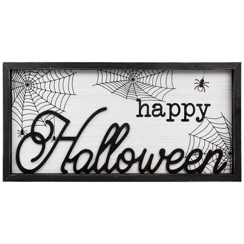 Plaque murale 23,5 "Happy Halloween
