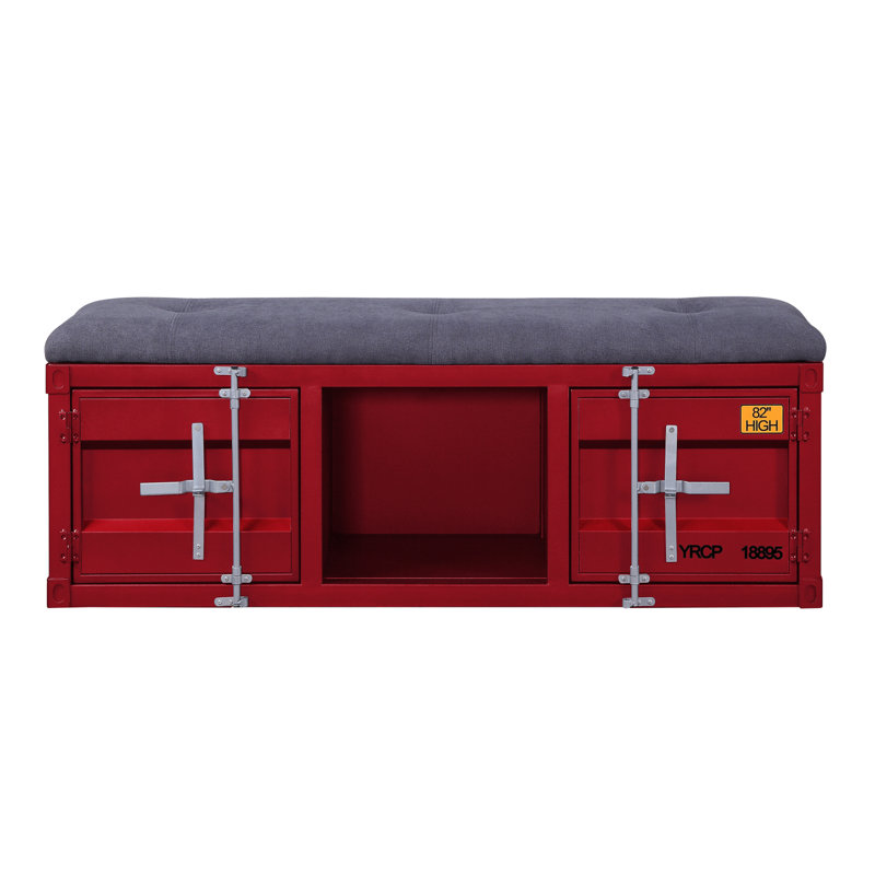 Banc de rangement, Rouge