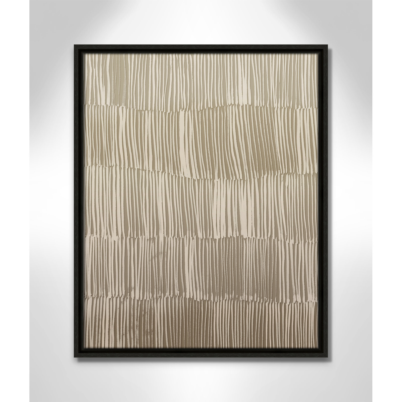 Linear Calm I Print by , 21.5" H x 17.5" W, Espresso Floater