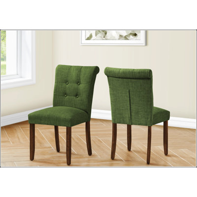 Ensemble de chaises de salle à manger modernes et rembourrées avec pieds en bois robustes pour un confort optimal dans la cuisine et la salle à manger.