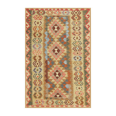 Tapis beige/noir contemporain