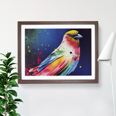Bird Splash Vol.4 Abstract - Framed Print