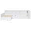 Lit plateforme simple en bois avec lit gigogne et tiroir en bois L-1971853208