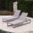 2 Chaise Lounges, Adjustable, Grey Mesh, Stable Aluminum Base Adjustable Lounge In Grey, Made With Frame And Mesh Seating, Classic Style For A Relaxing Enjoyable Outdoor Experience