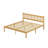 14"H King Heavy-Duty Easy Assembly Solid Wood Bamboo Platform Bed Frame with Headboard，Metal Slats No Box Spring Need & No Squeak-1225217758-1209602965