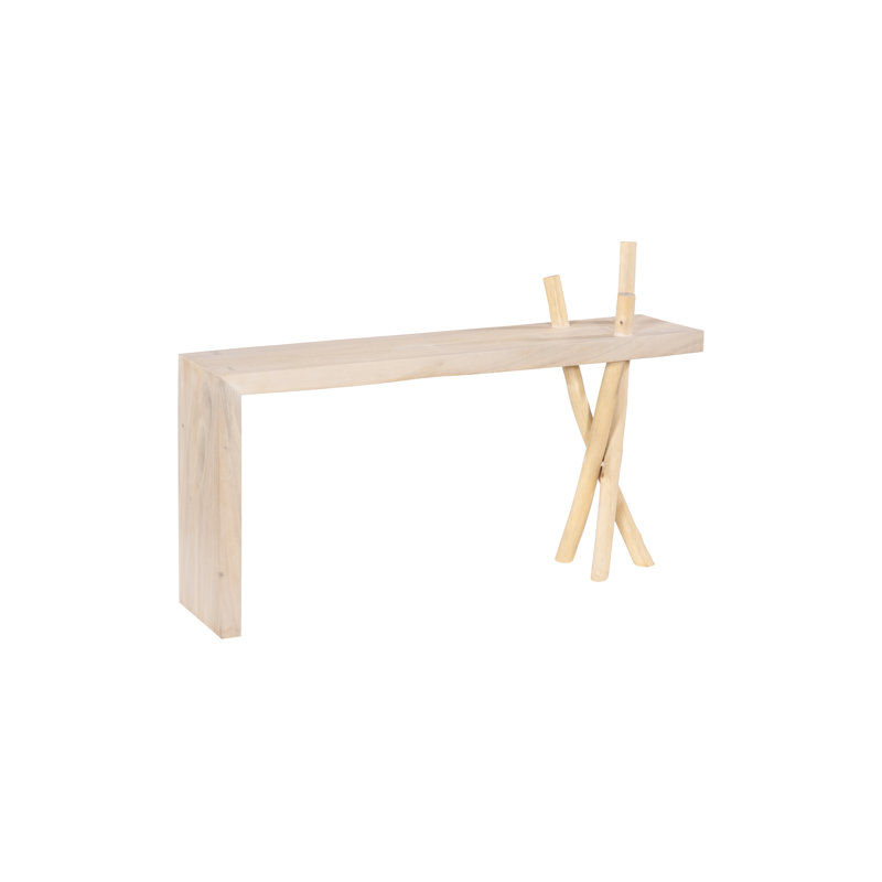 Branch Waterfall Console Table in Bleached