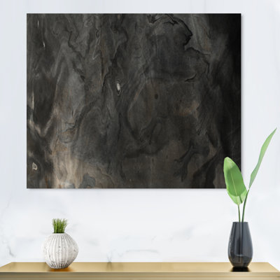 Liquid Art Waves In Shades Of Black II - on