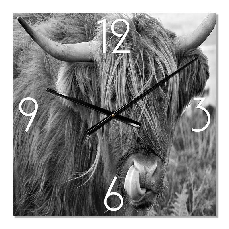 Horloge murale, Grand, Vache écossaise sur Moorland II