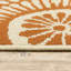 Tapis d'intérieur / extérieur beige / bleu sarcelle / orange Baringer-631098061