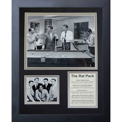 The Rat Pack Pool Framed Memorabilia