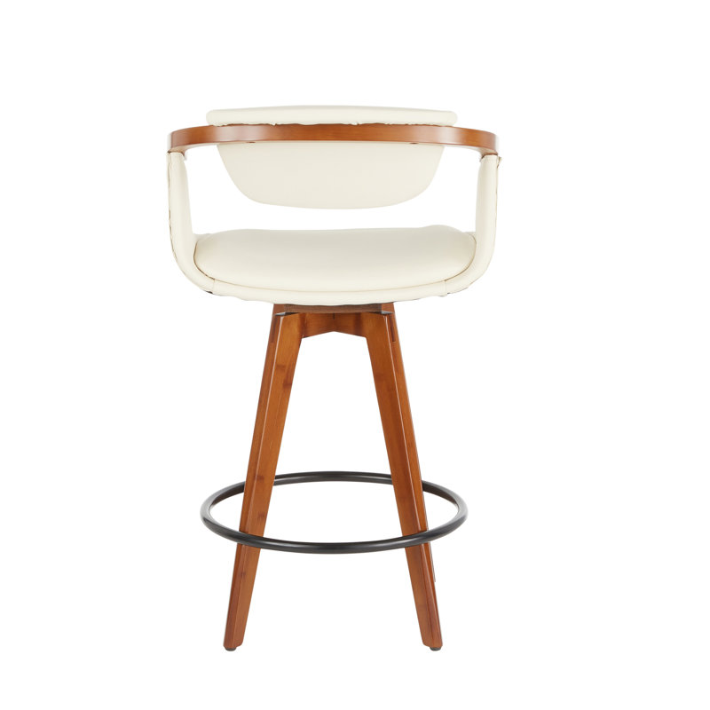 Tabouret de comptoir contemporain, Blanc