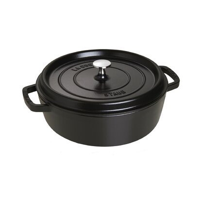 Staub Cast Iron Dutch Oven 5-qt Tall Cocotte, Made in France, Serves 5-6,  Matte Black 