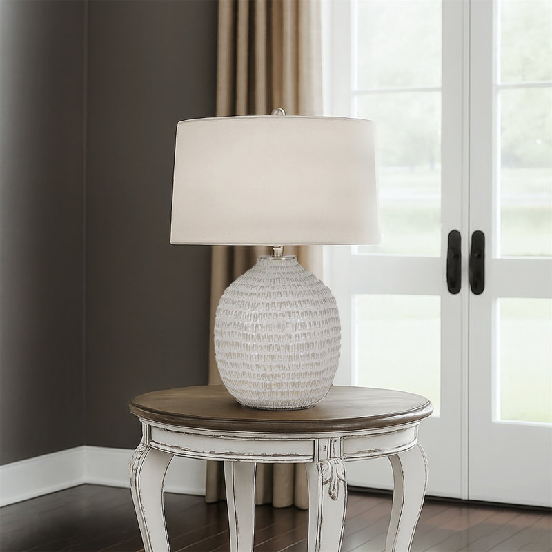 Florenza 26.5" Beige Table Lamp