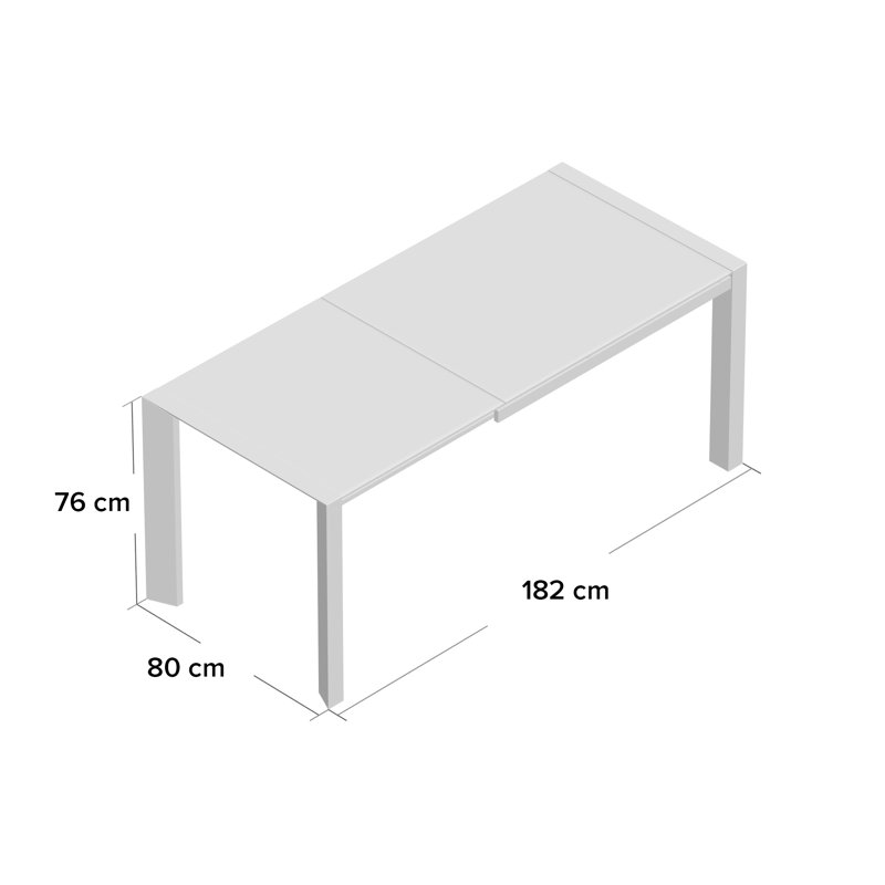 Baldev Glass Top Metal Base Dining Table