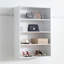 Système de placard | Devi modulaire 5 pièces fixation murale | Finition chêne chaud | Blanc | Bois