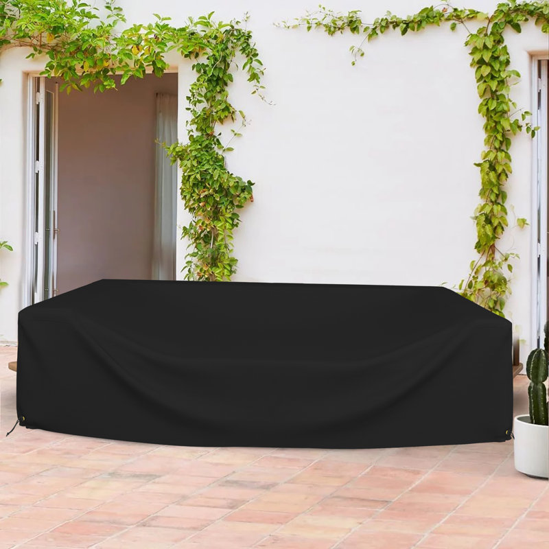 Outdoor Sectional Sofa Cover, 71.1cm H x 320cm W x 320cm D, Black