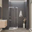 Cabine de douche coulissante ronde l 35,2 po x H 76 po Mare Series-49718883