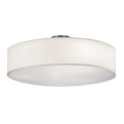 Plafonnier semi-encastré tambour à abat-jour de 19,75 po 3 lumières Abshire