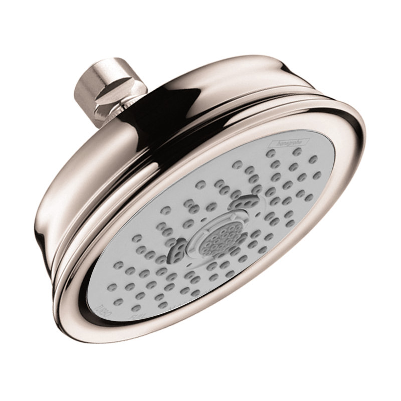 Pomme de douche fixe Croma Rain, Nickel poli
