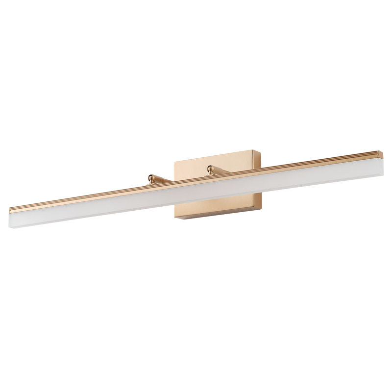 1-lamp gold LED dimmable wall light, Gold