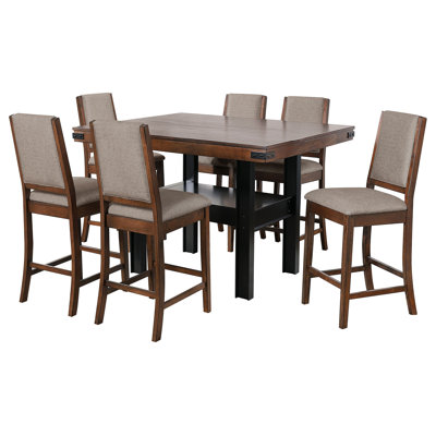 Mango Oak 7-Piece Counter Height Dining Set