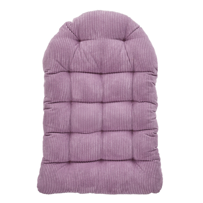 Coussin de chaise d'intérieur en velours côtelé, Mauve Barrett
