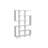 Kelbe 64" H x 47'' W Geometric Bookcase-273970898