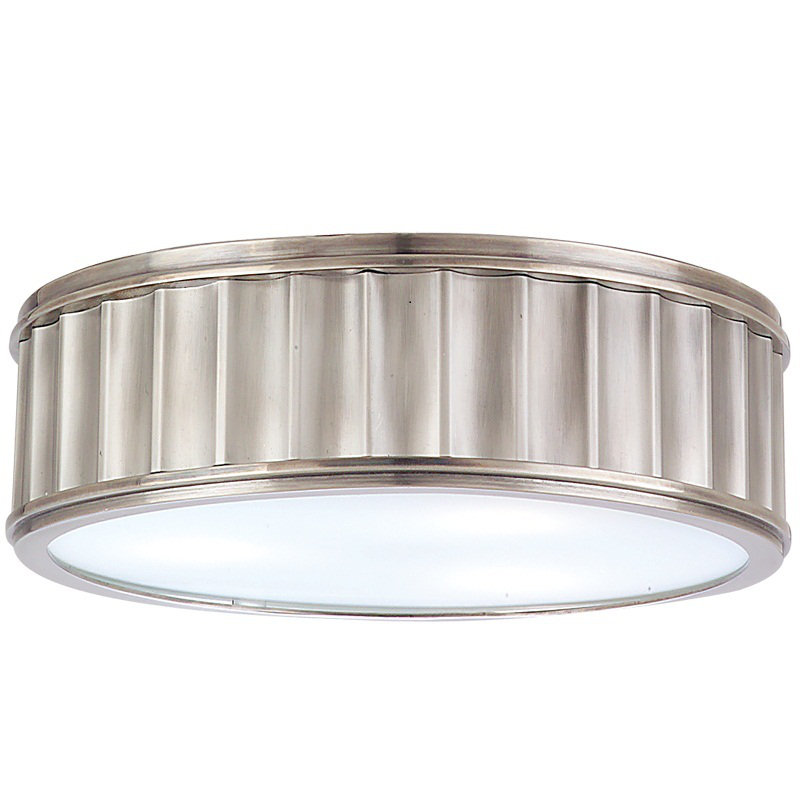  Middlebury 2 - Light Flush Mount, Polished Nickel, 4"H x 13"W