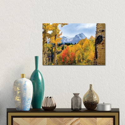 San Juan Mountains Fall Colors - Colorado Autumn Scenery - Reproduction d'art mural - Toile tendue