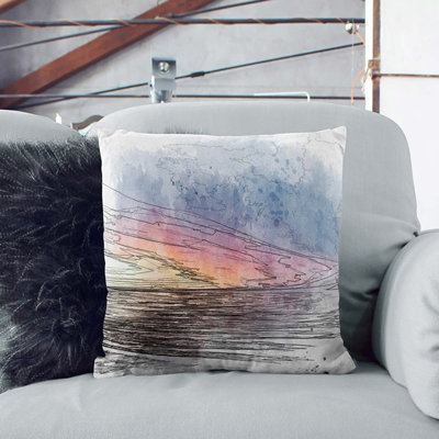 Abstract Square Throw Cushion