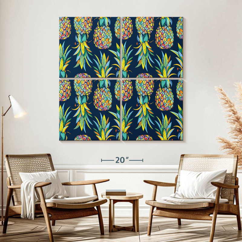 Ananas tropicaux Yarlin, H 57 po x l 57 po