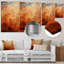 Orange abstrait, art du chaos de feu I - art mural abstrait en métal-1876405999