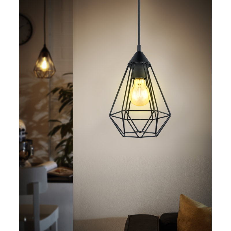 Chorio 1 - Light Matte Black Single Pendant, 72" H x 6.875" W x 6.85" D