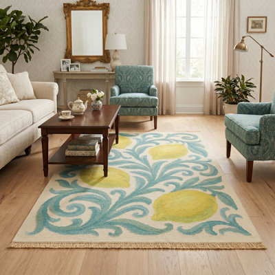 Tapis à volutes 5 pi x 8 pi Zesty Garden