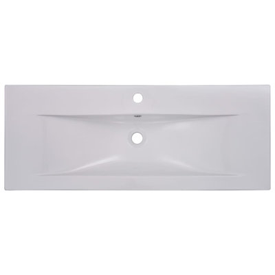VidaXL Wash Basin Built-in Sink Vanity Sink Bathroom Basin Bath Sink Ceramic
