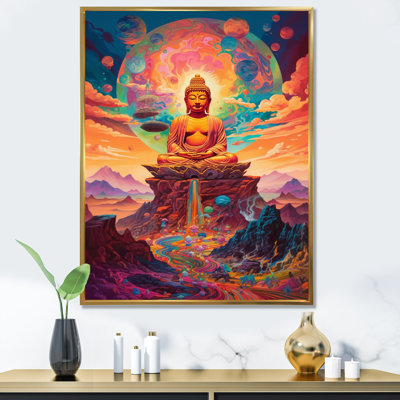 " Psychedelic Buddha In The Mountains I "