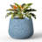 Durx-Litecrete Concrete Planter Round Flower Plant Pot with Draiange Hole for Outdoor & Indoor with Upgraded Interior-736770480-736770481