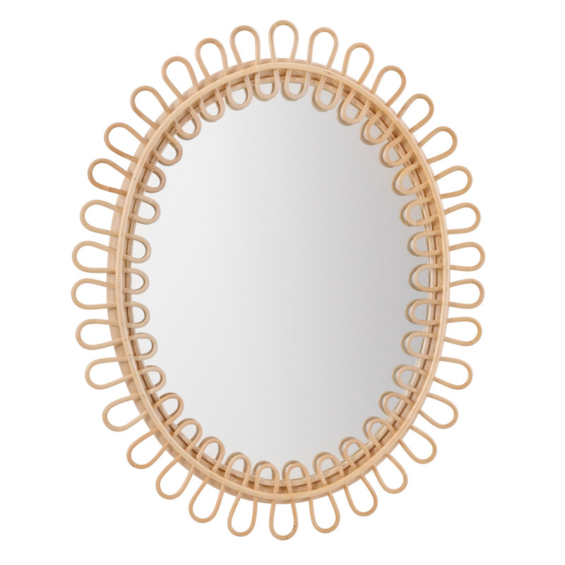 Luella Rattan Oval Wall Mirror