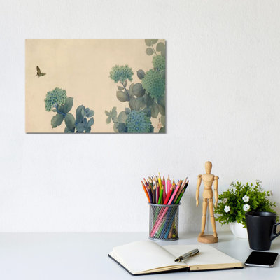 Hydrangeas by Hishida Shunso - Wrapped Canvas Gallery-Wrapped Canvas Giclée