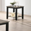 Table de bout simple en bois d'hévéa