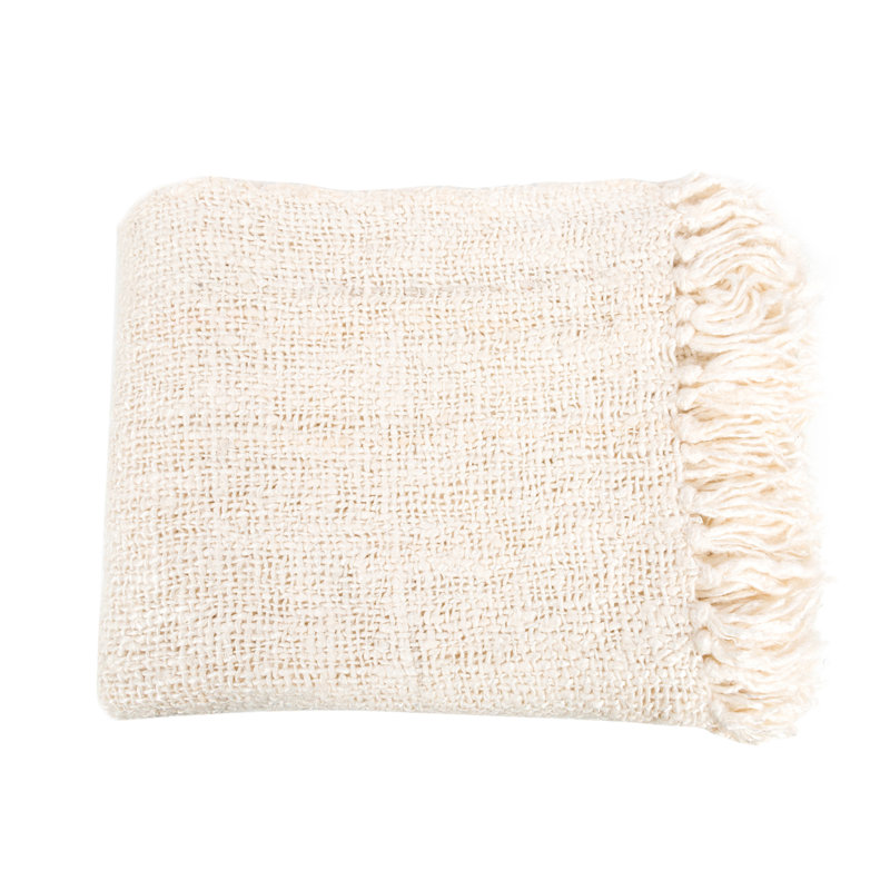 Throw Blanket, Cream