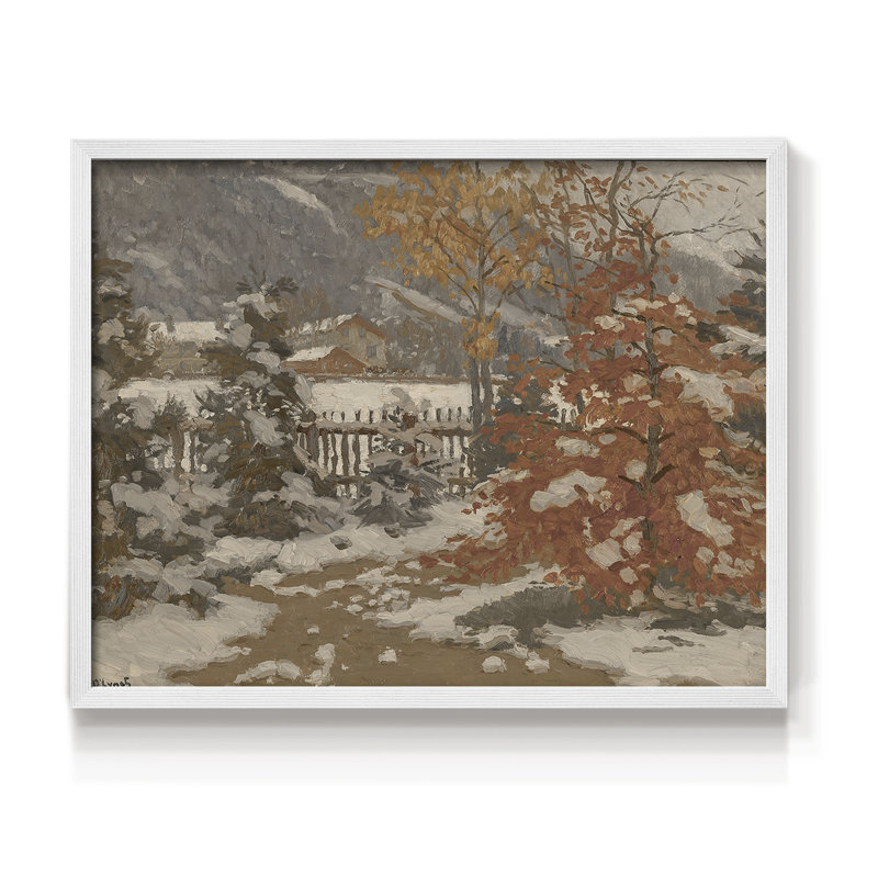 Paysages rétro-DCV-reproduction encadrée, H 16 po x l 20 po, Blanc